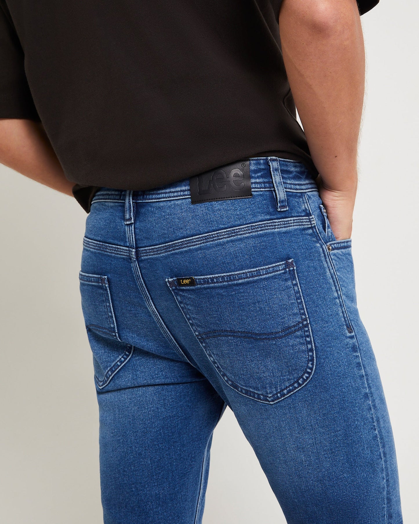 L-Three Relaxed Tapered Denim Jeans Maker Indigo