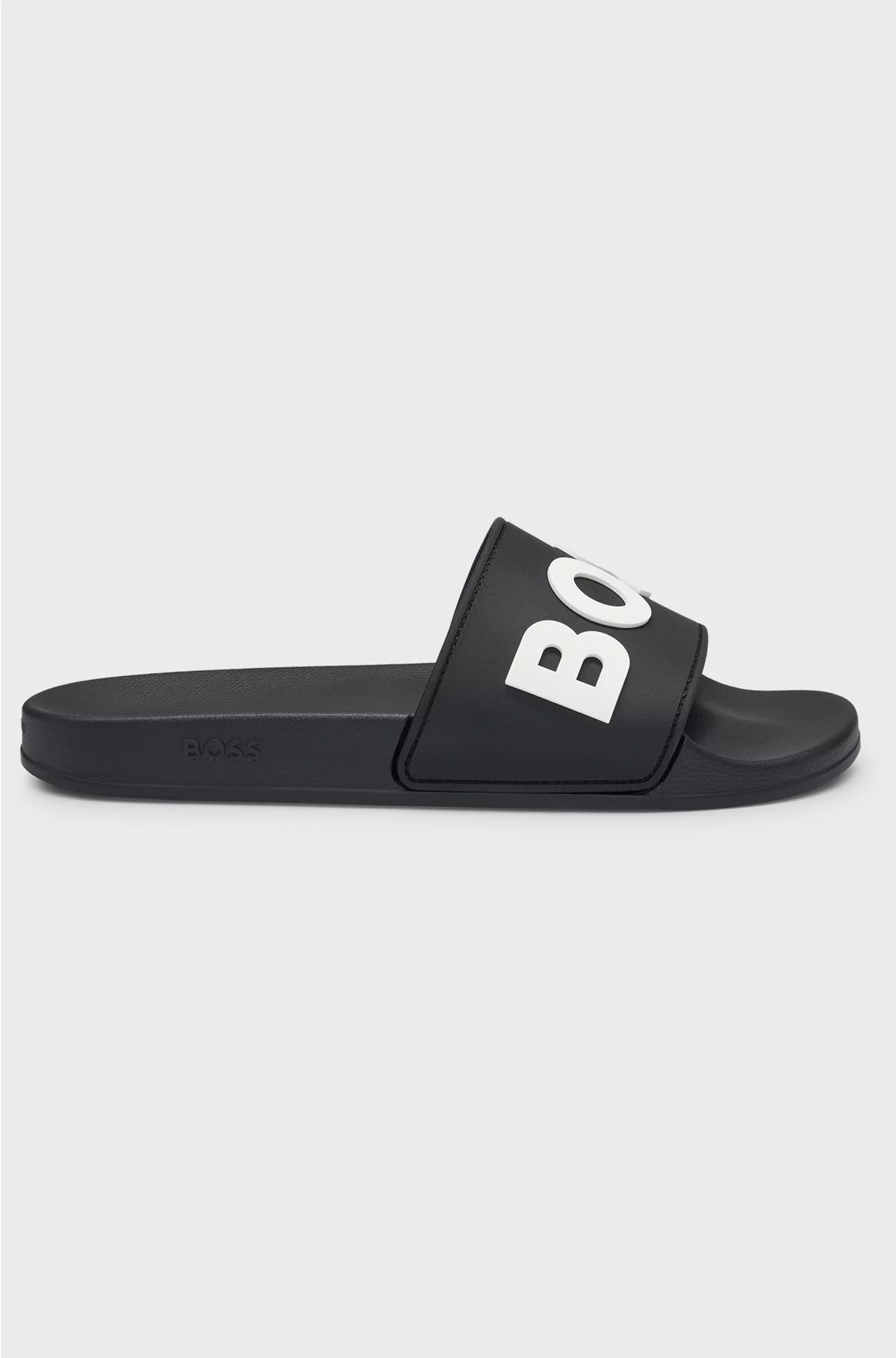 ITALIAN-MADE SLIDES WITH RAISED LOGO